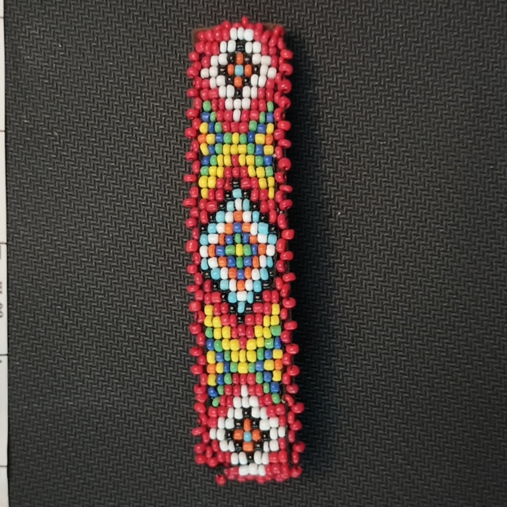 Beaded native American hair clip